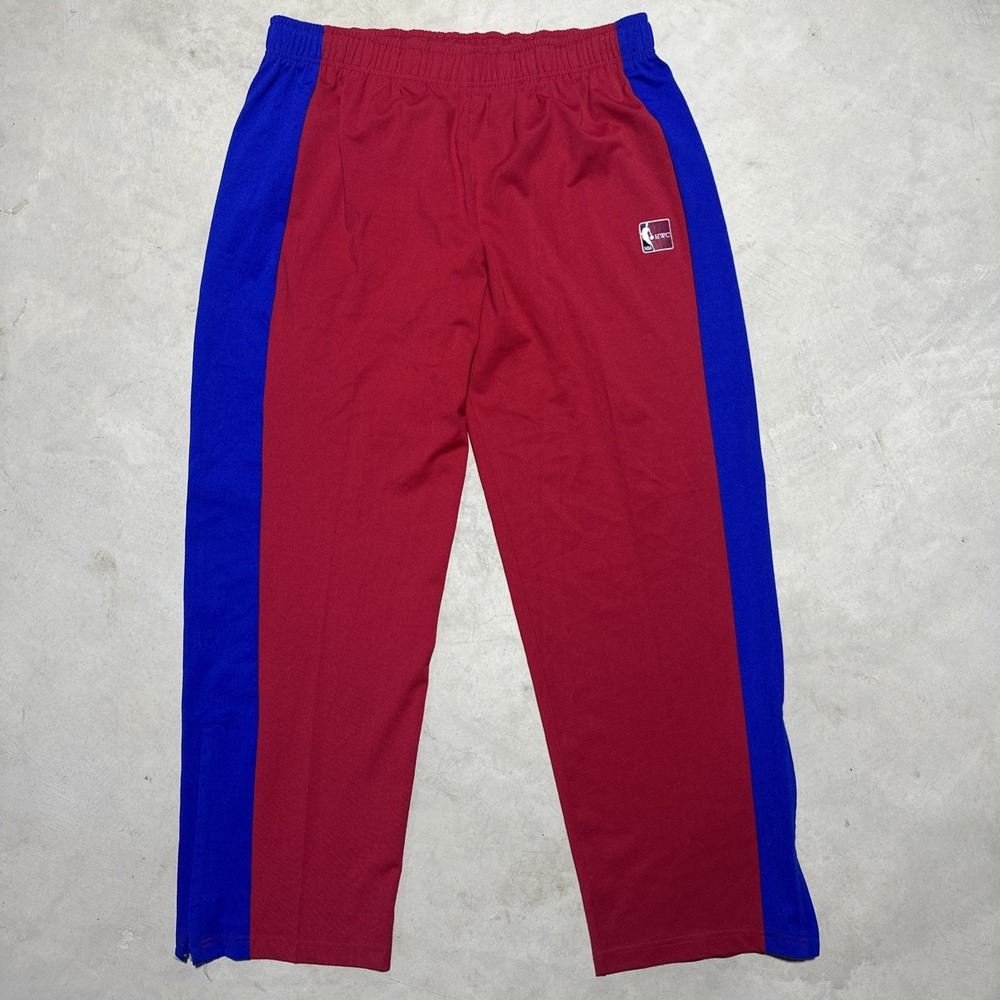 VTG 1990s Hardwood Classics NBA Basketball Warm-Up Pants Blue Red Men SZ 2XL